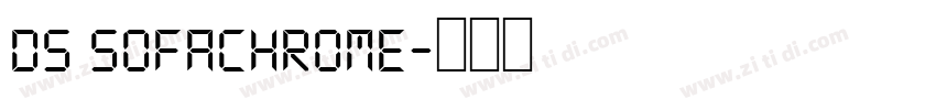 DS Sofachrome字体转换